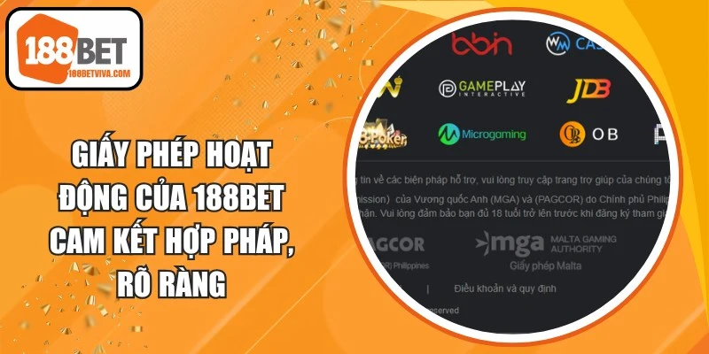 Giấy Phép Hoạt Động Của 188BET